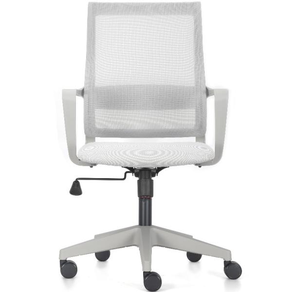 Simples e confortável em linha com a ergonomia de tecido de malha branca cadeira de escritório cadeira de pessoal