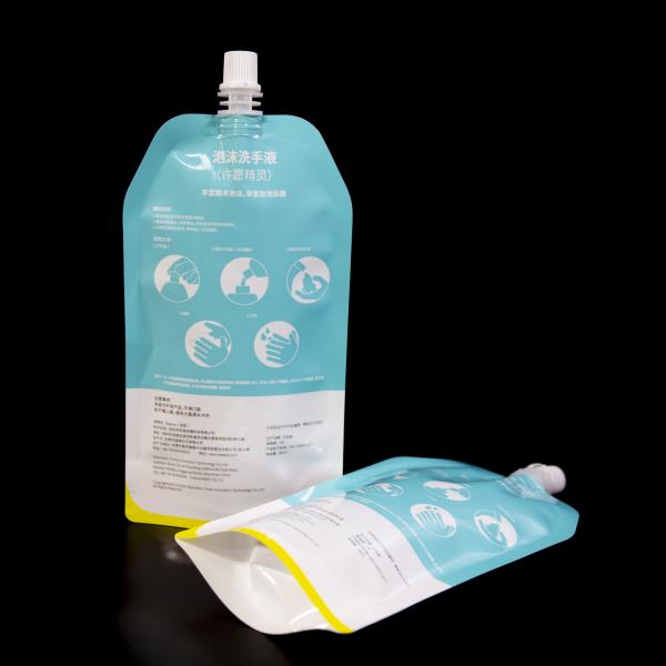 Food Safe Standable Juice Spout Pouch With Leak-Resistant Customizable Spout