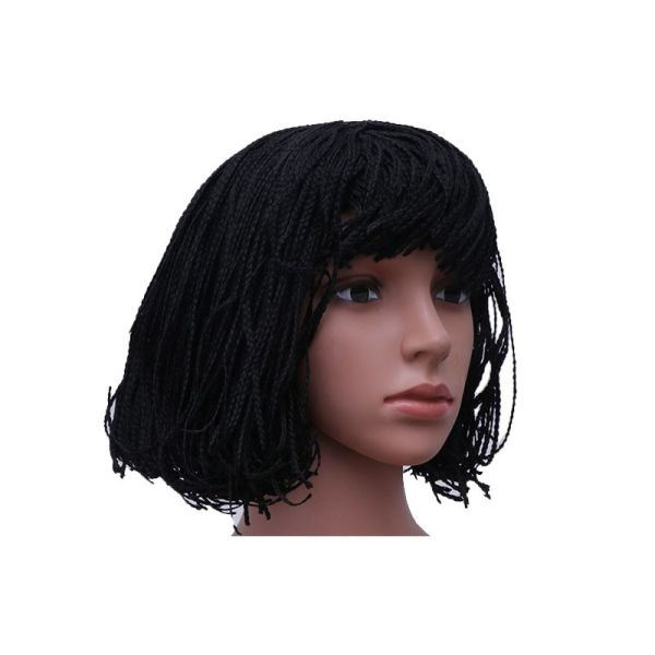 Best Prices Synthetic Hair Wig With Lace Front High Temperature Fiber Hair Color Black