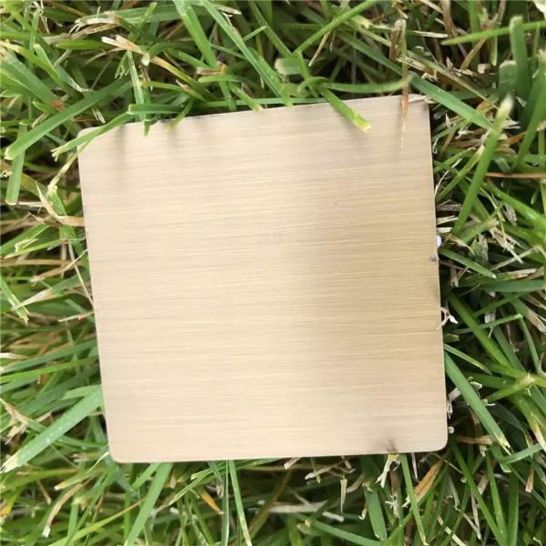 Durable Cold Rolled SS Gold Mirror Sheet , Inoxidable Stainless Steel Color Plate