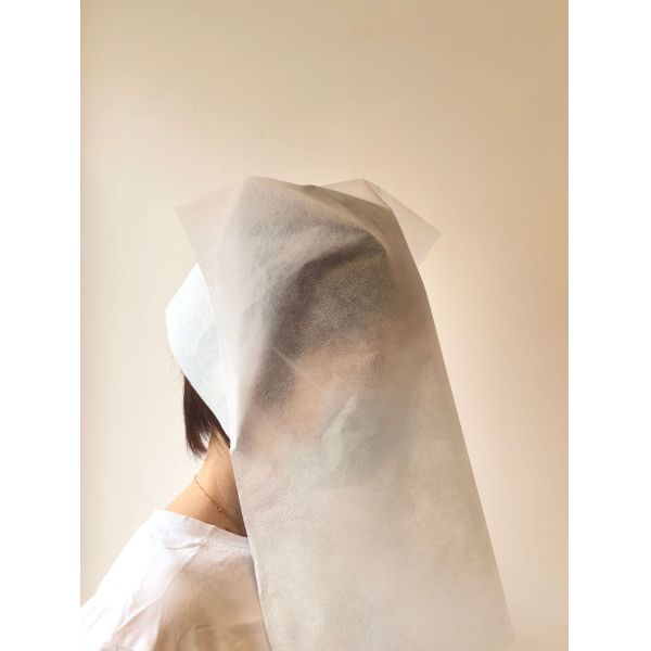 Hubei Haixin Face Protector Hood Suppliers Disposable Cosmetic Mask Muslims Makeup Clothing Dress Face Mask  Women Wholesale