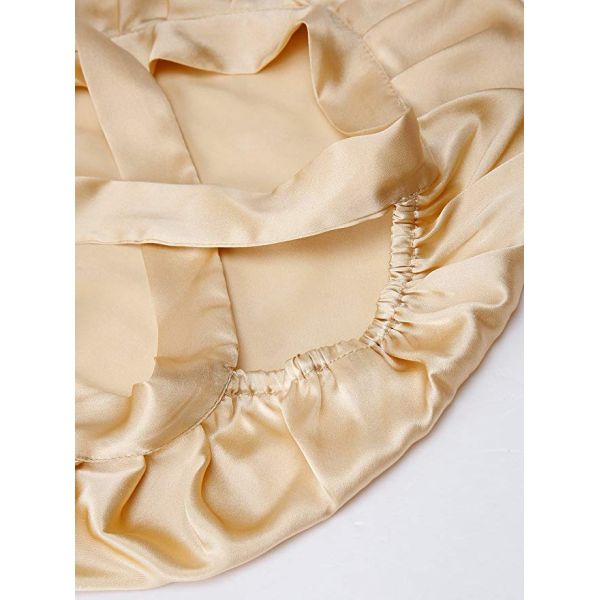 Night Sleeping 22 Momme Mulberry Silk Bonnet Smooth Many Colors
