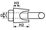 DR-Z0010 DIN741 Wire Rope Cable Clip Clamp Galvanized Stainless Rope Clamp