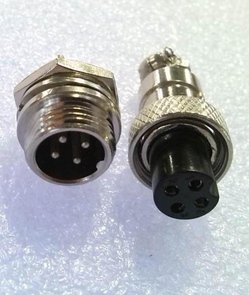 Pin fêmea do conector macho 4 da aviação do adaptador de tomada do monitor das câmeras do veículo do carro