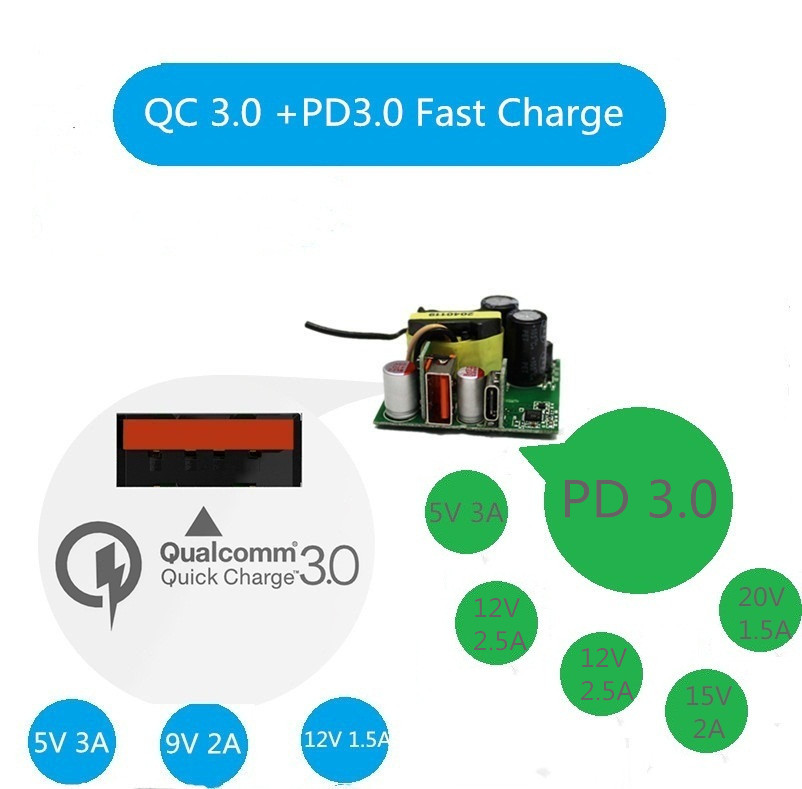 Монтажная плата модуля силы монтажной платы OEM 30W PCBA обнаженная с быстрой обязанностью 3,0