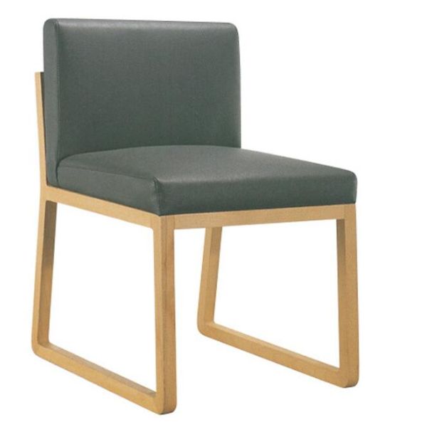 European style elegant Y back aluminium or solid wood chair with black cover