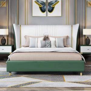 cama de 5 estrelas Bentley Hotel Bedroom do couro da madeira maciça da mobília