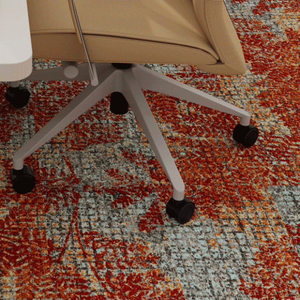 100% Nylon 66 Personalized Printed Modular Carpet Tiles 50 CM x 100 CM for Commercial Flooring