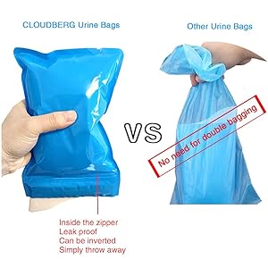 Disposable Urine Bags, Pack Travel Pee Bags, Unisex Urinal Bag Vomit Bags Travel Traffic Jam Emergency Portable