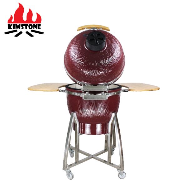 KIMSTONE Caja China Asador Asados Grill Xxl Holzkohle Grill Table Plancha Kamodo 21inch Pizza Akorn Bbq Ceramic Egg Kamado Grill