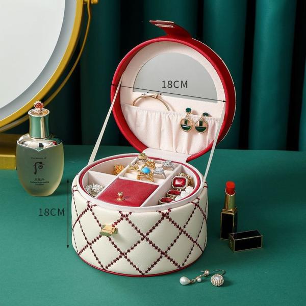 CHINESE STYLE HAND DECORATION BOX HIGH-GRADE JEWELRY BOX LARGE CAPACITY WATERPROOF PORTABLE JEWELRY BOX HOUSEHOLD MULTI-