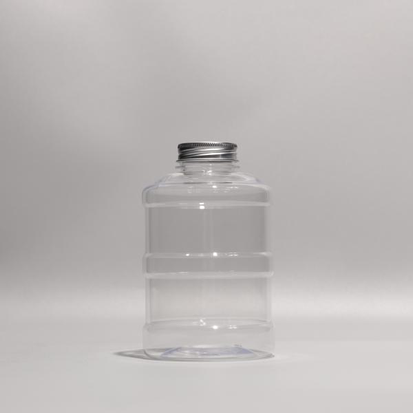 Garrafa de plástico PET de 500 ml livre de BPA personalizada com parafuso nas tampas