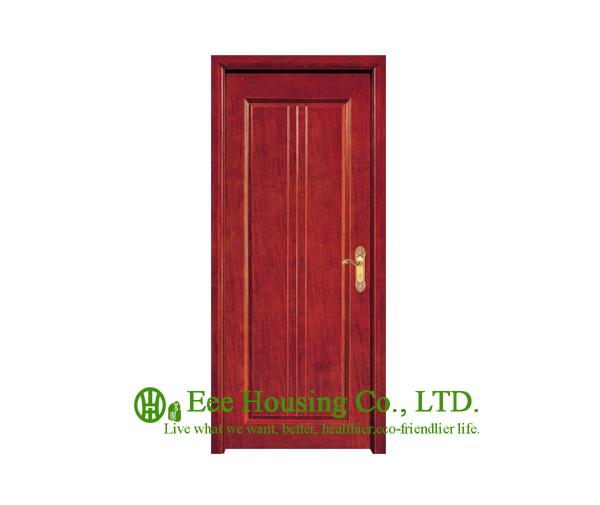 MDF Timber Veneered door For Villas, Solid Core With lock and Hinges