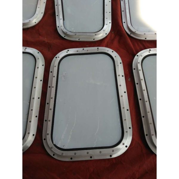 Aluminum Bolted Installation Fixed Marine Windows Custom Wheelhouse Windows