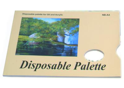 O tipo descartável da paleta do acrílico/almofada da pintura a óleo, almofada 48 do desenho do artista cobre 58gsm