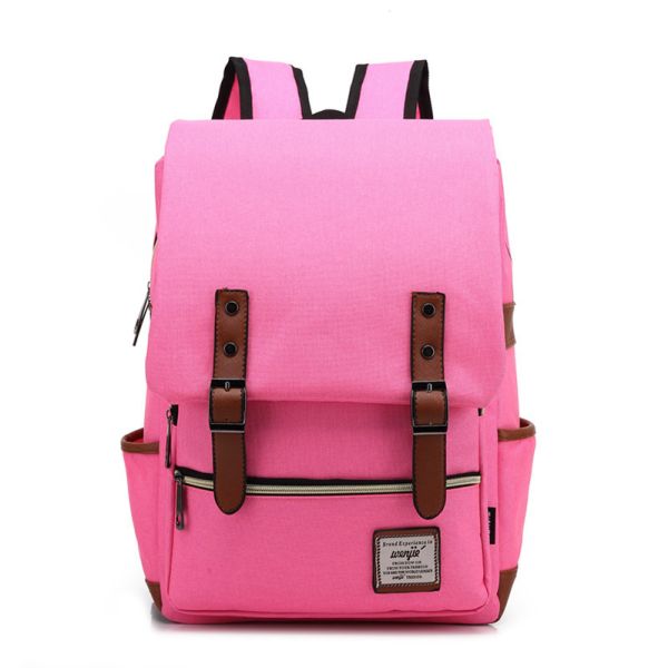 The new outdoor men and women personalized retro fashion canvas backpack shoulder bag