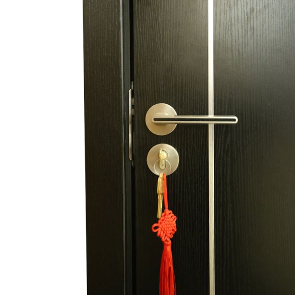 Push-Pull Wooden Bedroom Door  Modern Sliding Design  Interior Ready