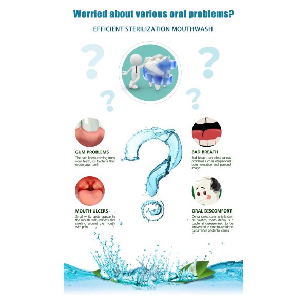 Acuñe el líquido sin alcohol del enjuague del sabor con el bolso 10ml de la bolsita