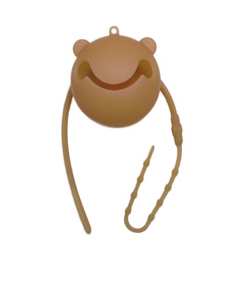 Baby Koala Silicone Infant Pacifier Holder Custom Made With Size Is 6.8*7.3cm/36*2.5cm And Weight Is 47 Gram
