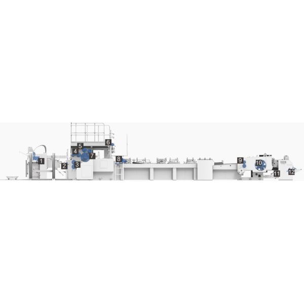 Computerized Sheet Feeding Handbag Paper Making Machine For Kraft Paper Packaging