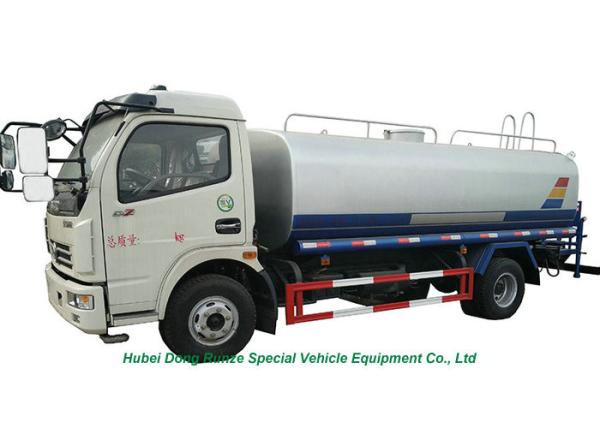 Truck Mounted Stainless Steel Water Tank 6M3  With Water  Pump Sprinkler For  Water Delivery and Spray LHD/RHD