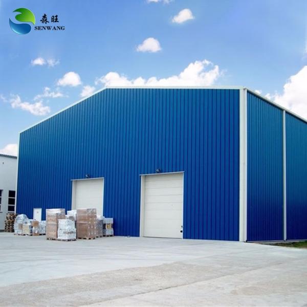 Pre Engineering Steel Building Q235 Q345 Prefab Warehouse Building With Aluminum Alloy Window