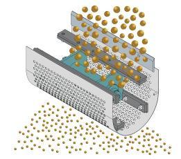 Criba vibratoria rotativa modular de acero inoxidable SS304 para alimentos