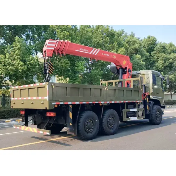 Heavy-Duty 6X6 Hydraulic Truck with 12 ton 5-Section boom Crane
