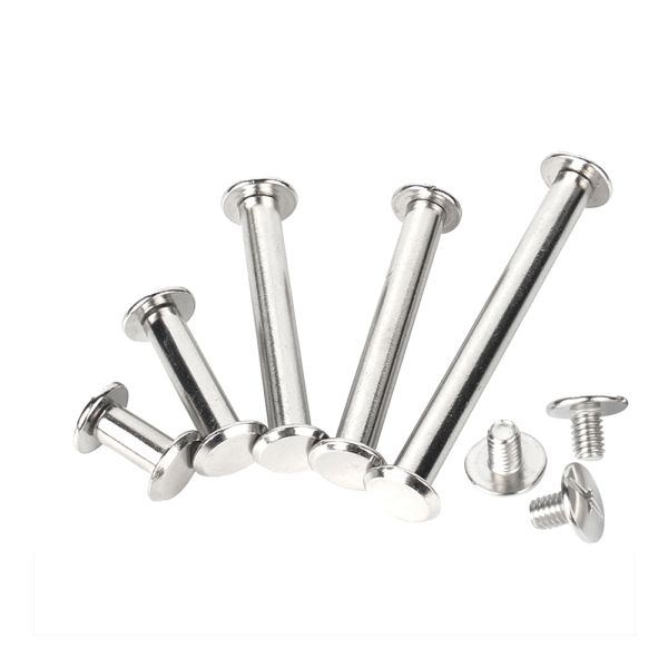 Латунь 2 мм 4 мм 5 мм Мужчина и женщина связывающий пост Чикагский винтовой счет Книга для кожи