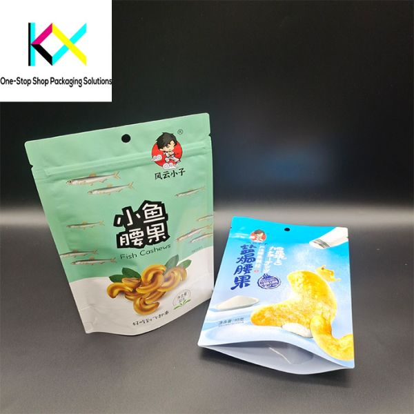 Custom Food Packaging Bags For Food And Snacks Stand Up Pouch With Barrier Foil Adopt Digital Printing