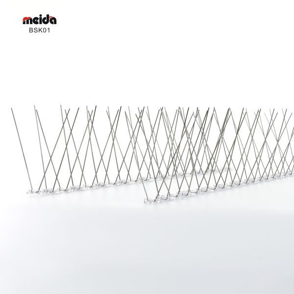 Tipos de aves plagas de acero inoxidable para exteriores espinas de aves disuasorias para 20 metros cuadrados
