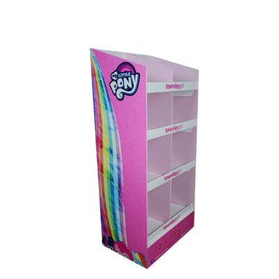 Customized UV Coating Cardboard Product Display Stand Practical Multiscene