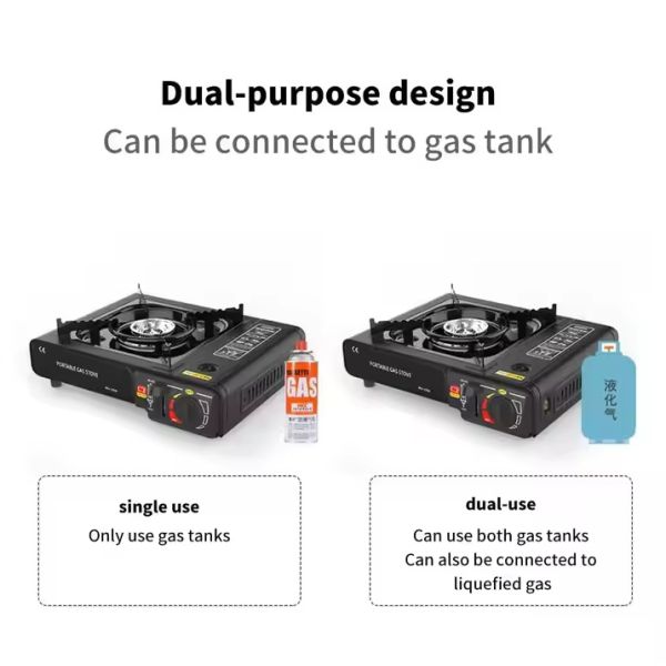 Factory Wholesale Outdoor Mini Camping Portable BBQ Kitchen Picnic Cooker Butane Travel Cassette Gas Stove
