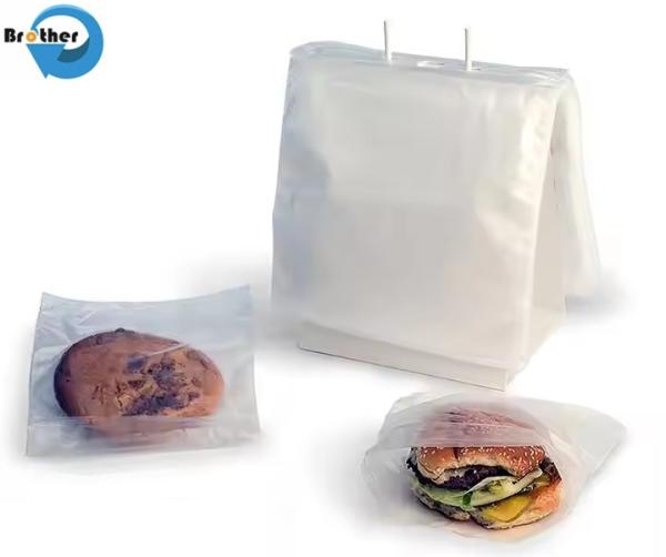 Disposable Clear Plastic Food Bags on Rolls Cheap Custom Plastic Food Bags