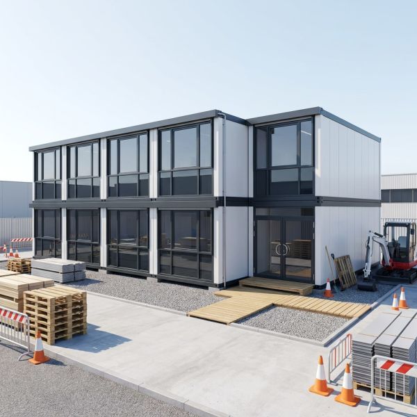 Modern Detachable Container Office | Premium Urban Construction Workspace