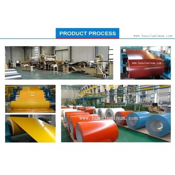 H116 6mm Tickness Painted Aluminum Coil With Blue Color Coated