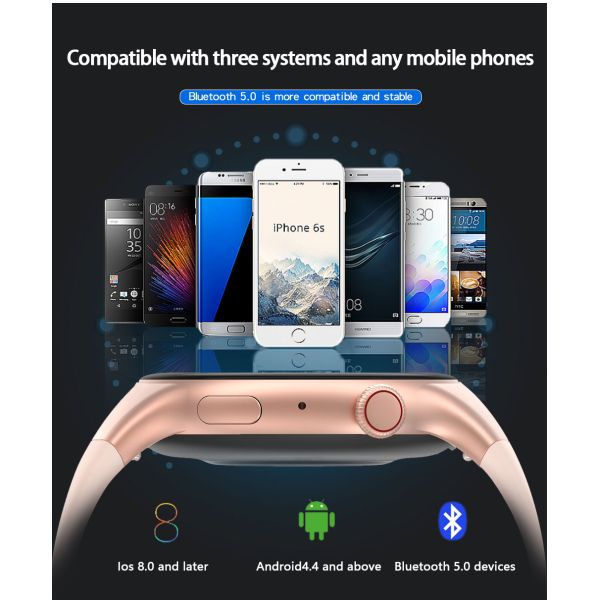 Браслет BT4.0 250mA 1,32 спорт дюйма 360×360 умный с особенностью звонка