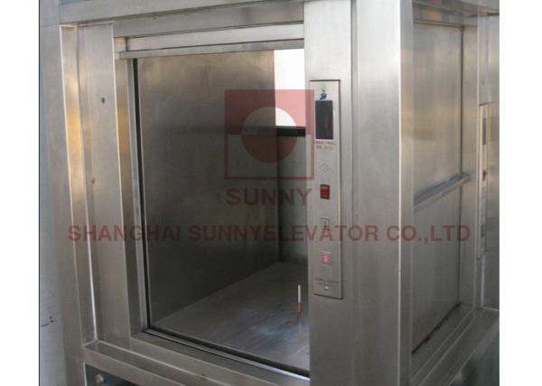 0,4m/S Cozinha Refeições Alimentador Dumbwaiter Elevador 100- 500kg Carga