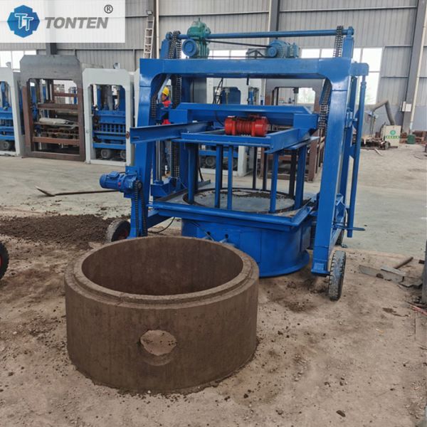 Mobile Concrete Well Manhole Ring Machine Concrete Pipe Forming Machine