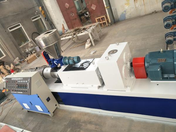 PVC Hot Cut Plastic Granules Machine , Twin Screw Granulation Production Line