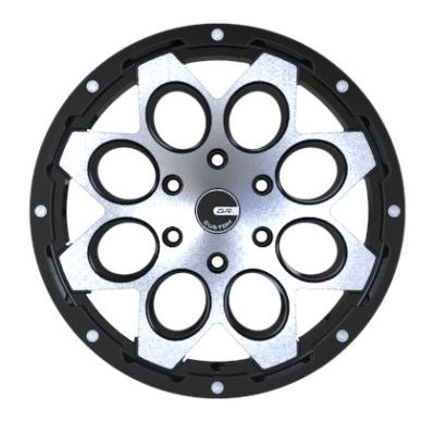 O caminhão de três partes forjou as rodas anota ET50 preto 17x9 5x135 PCD