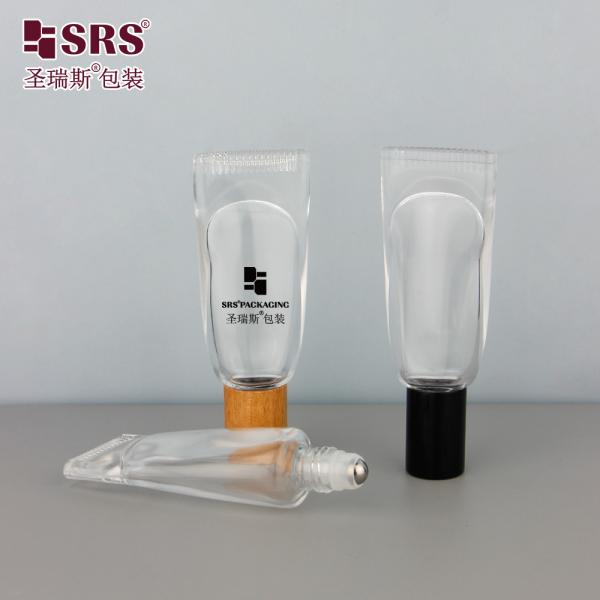 GB3-10ML Tube Shape Thick Bottom Glass Roll On Bottle For Essential Oil Fragrance Roller Ball Packaging