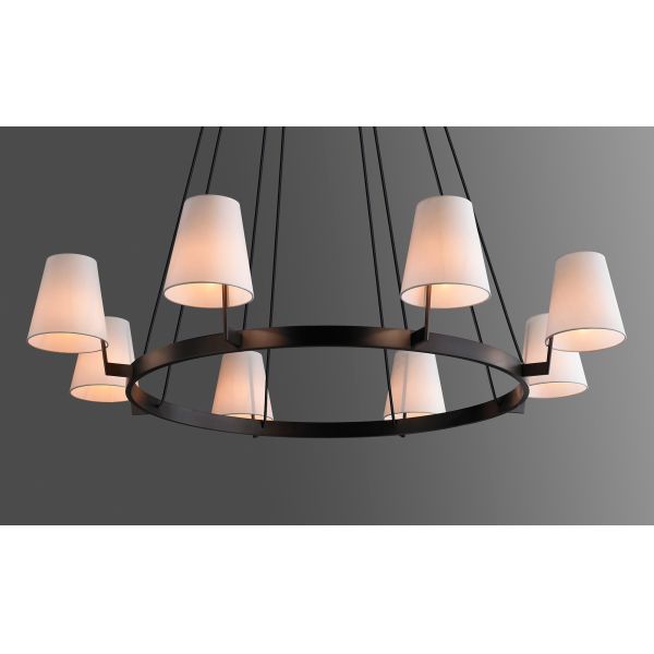 Modern Brass Suspended Pendant Light with Adjustable Height and 50000 Hours Lifespan for Kitchen and Restaurant