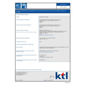 Optical Network Video Technologies (Shenzhen) Co., Ltd. Certifications