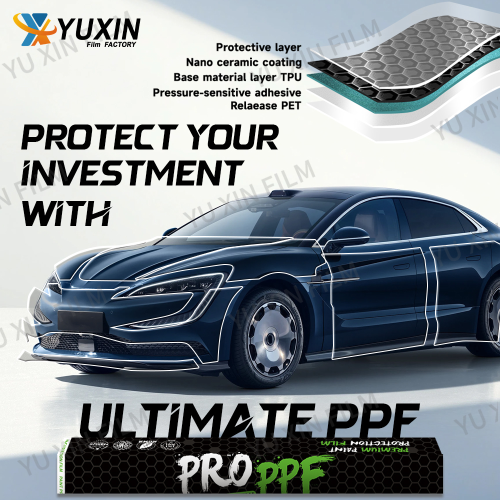 10 Years Warranty USA Quality Super Hydrophobic Instant Self Healing TPU PPF Paint Protection Film Clear TPH Car Ppf Film