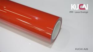 TPU Material Lava Orange PPF Self Healing Vehicle Paint Protection Film 7.5Mil
