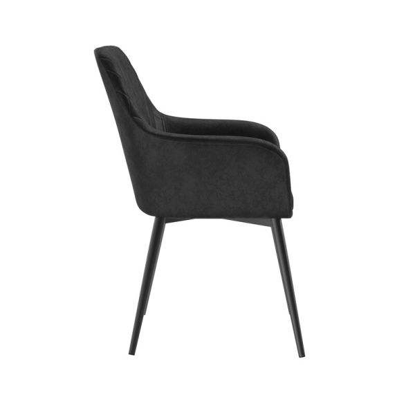 Light Brown PU Furniture Wingback 880mm leisure Chairs With Armrest