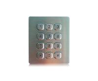 12 touches clavier en acier inoxydable industriel clavier numérique à l'épreuve du vandalisme pour guichet automatique