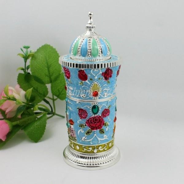 Shinny Gifts High Quality Metal European Enameled Toothpick Holder Vintage Home Decoration