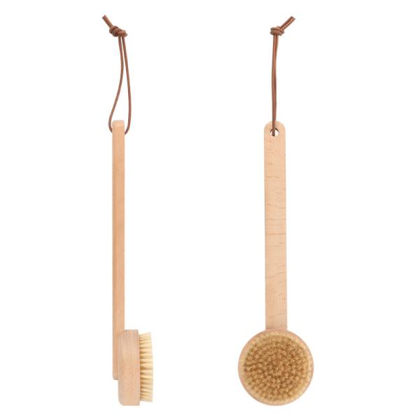 Escova corporal Vegan Redonda Pele natural Seca Massagem Chuveiro Escova para Spa